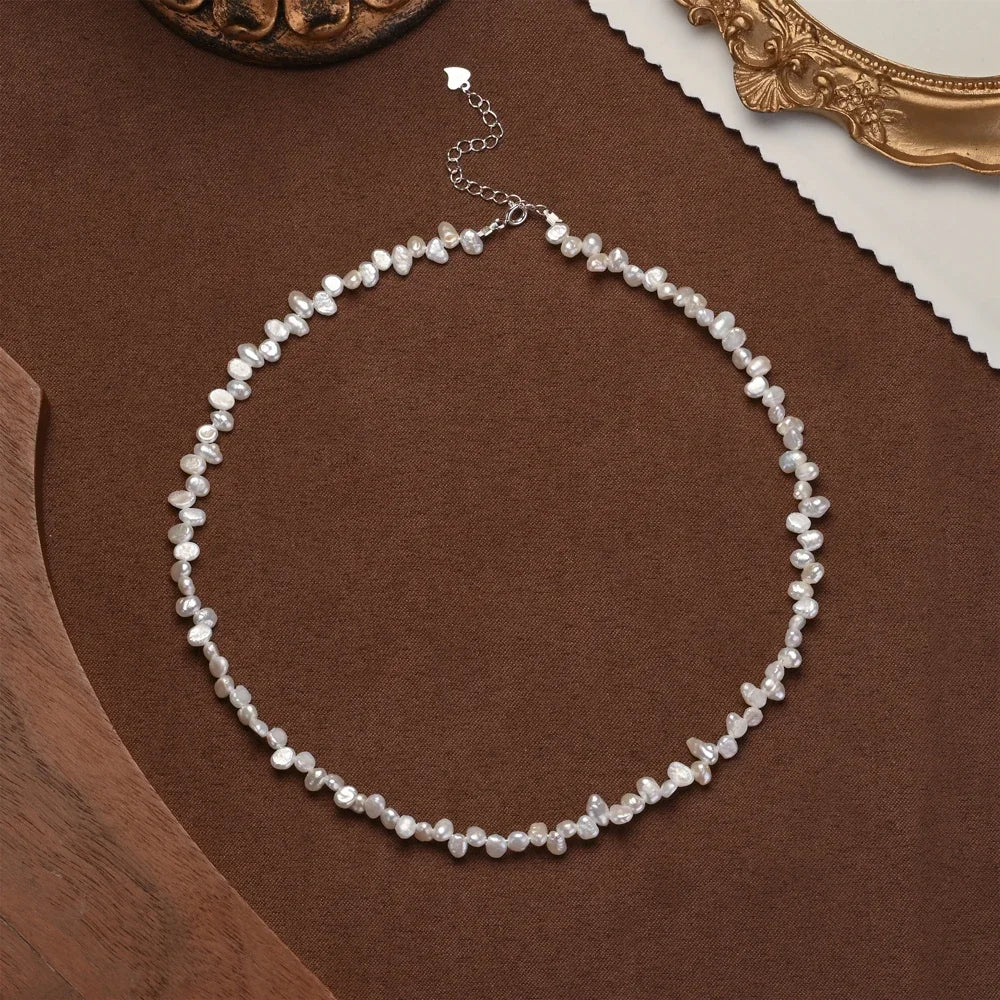 Aurelie™ Delicate Baroque Pearl Collar Necklace