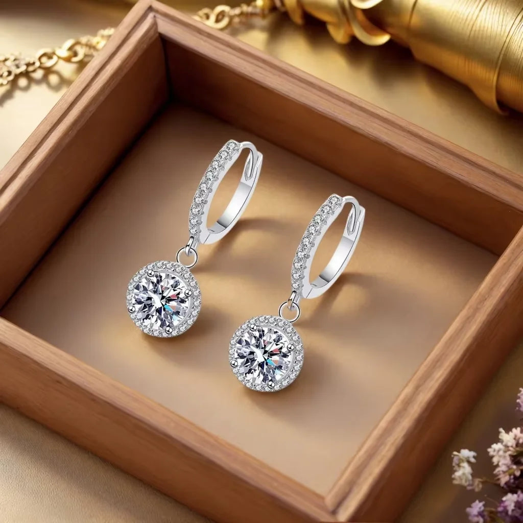 Aurelie™ 1 Carat Moissanite Luxe Stud Earrings