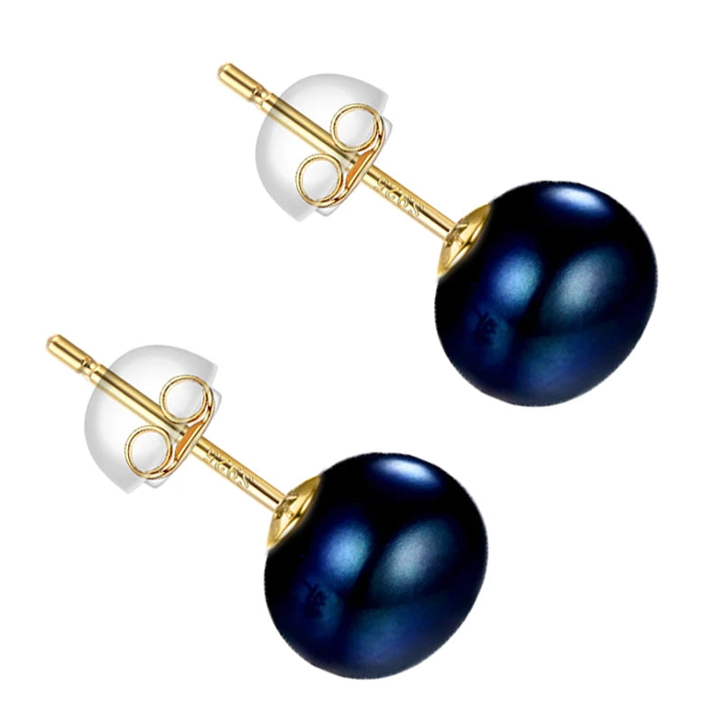 Aurelie™ Real Freshwater Pearl Stud Earrings