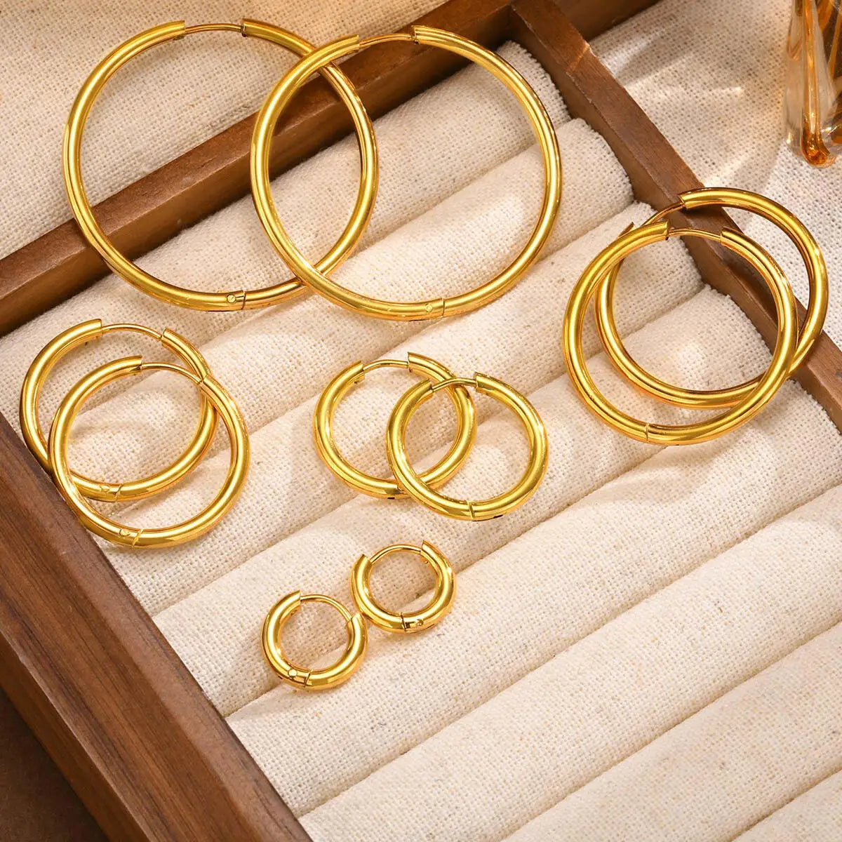 Aurelie™ Minimalist Gold Huggie Hoops