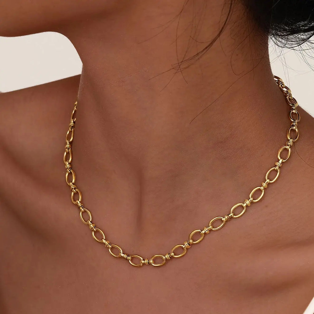 Aurelie™ Slim Stainless Steel Chain Necklace