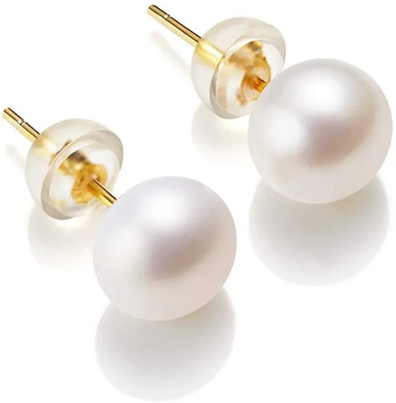 Aurelie™ Real Freshwater Pearl Stud Earrings